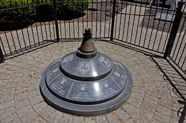 Navy emblem on the Eternal Flame